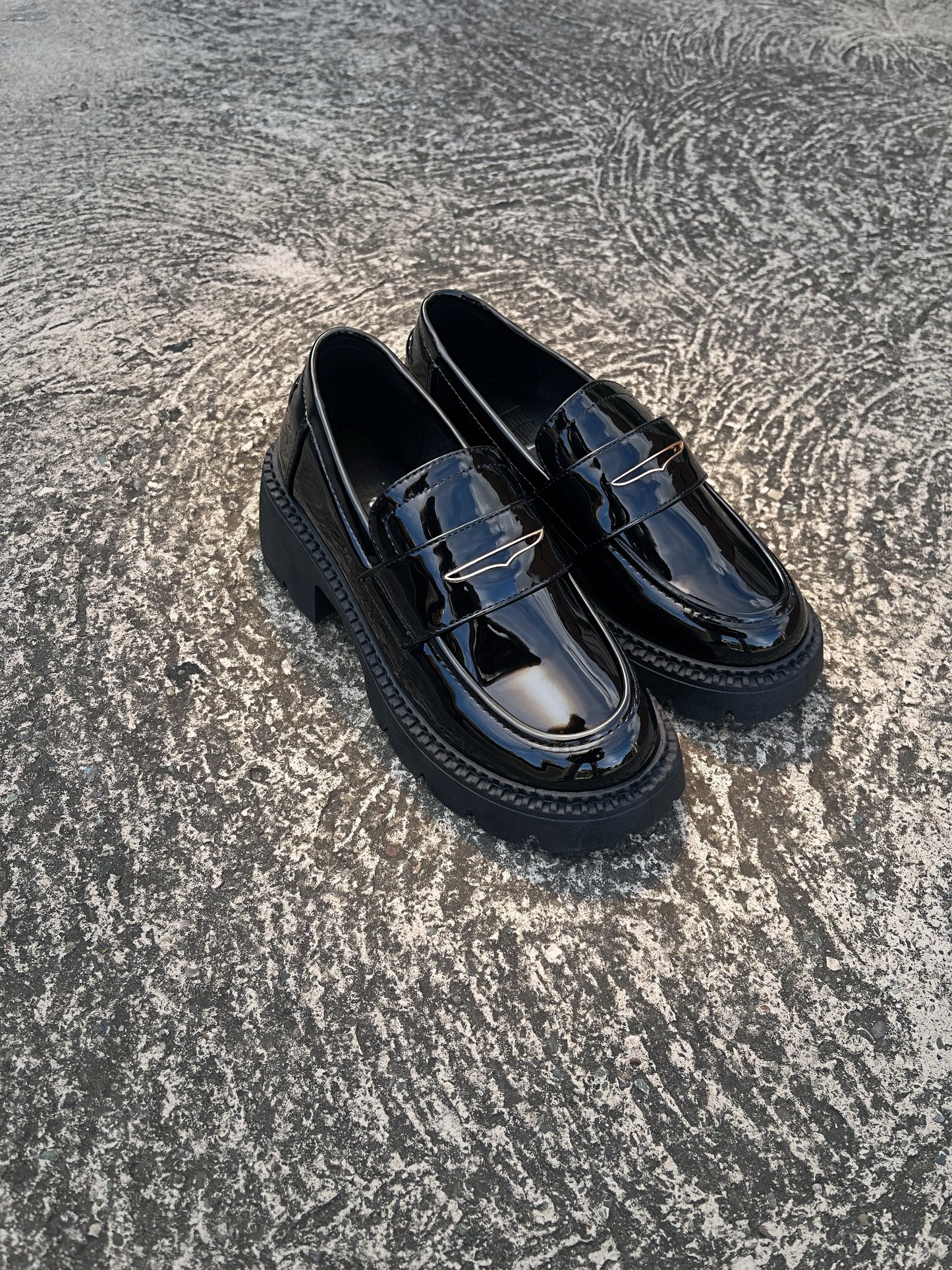 Boss Babe Platform Loafers X-Plain Black