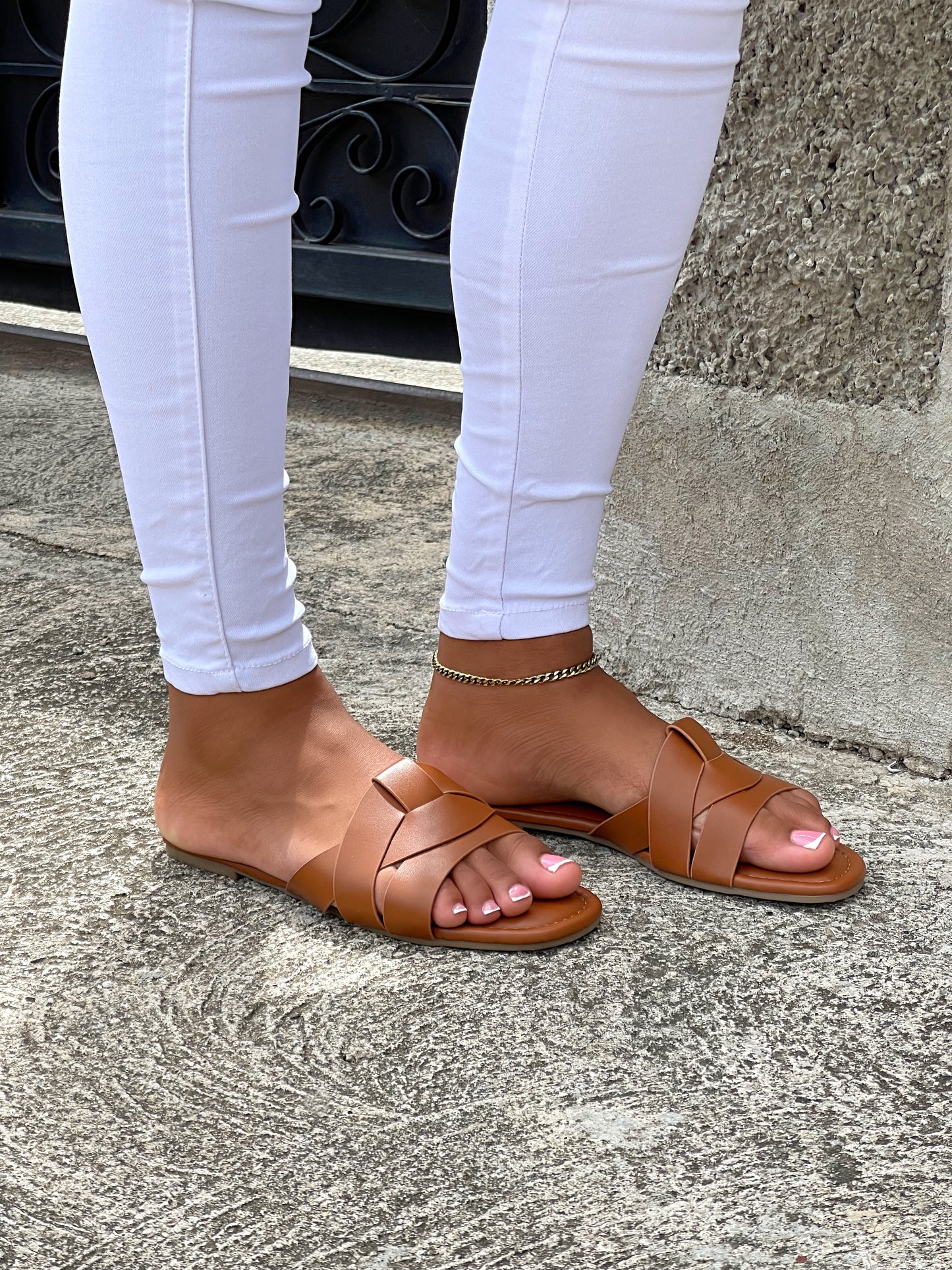 The Braided Bliss Sandals-Camel - Impoze Style™