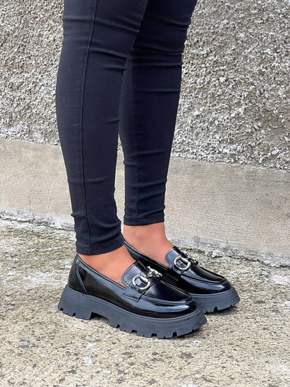 Boss Babe Platform Loafers IV-Black