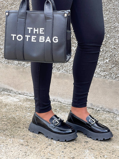 Boss Babe Platform Loafers IV-Black