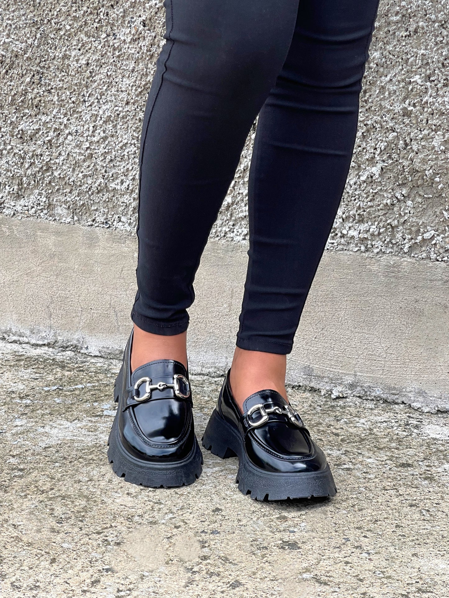 Boss Babe Platform Loafers IV-Black