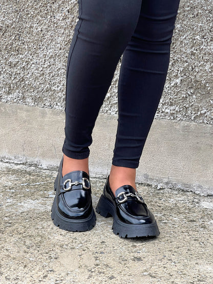 Boss Babe Platform Loafers IV-Black