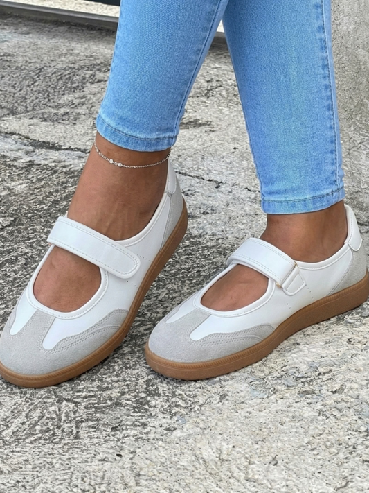 Mia Mary Jane Shoes-White(Pre-Order)