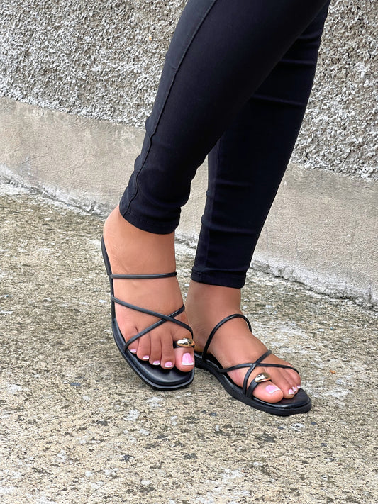 Milan Sandals-Black