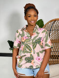 Jasmine Jive Button Down Shirt-Blush - Impoze Style™