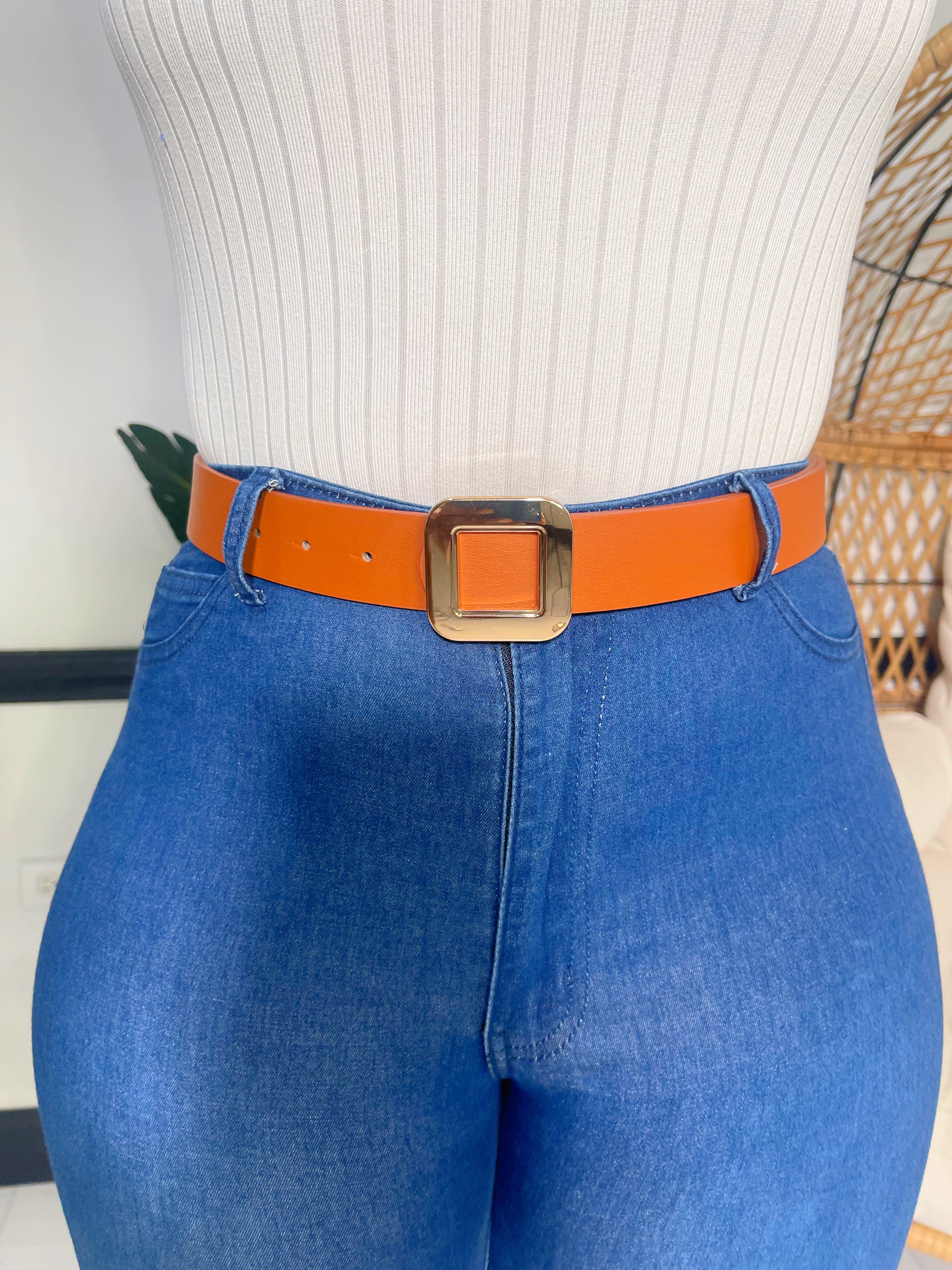 Harper Luxe Square Belt-Brown - Impoze Style™