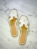 Ivy Sandals-White - Impoze Style™