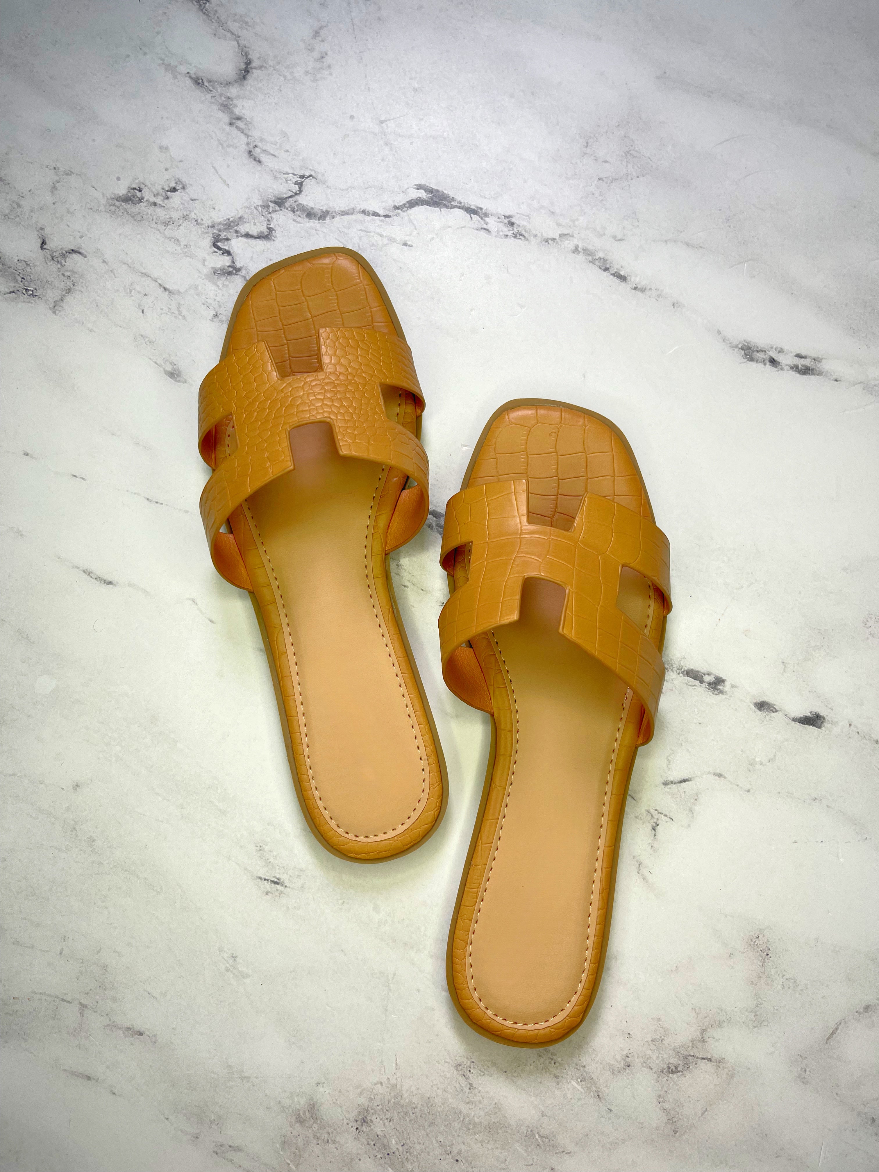 Ivy Sandals-Camel - Impoze Style™
