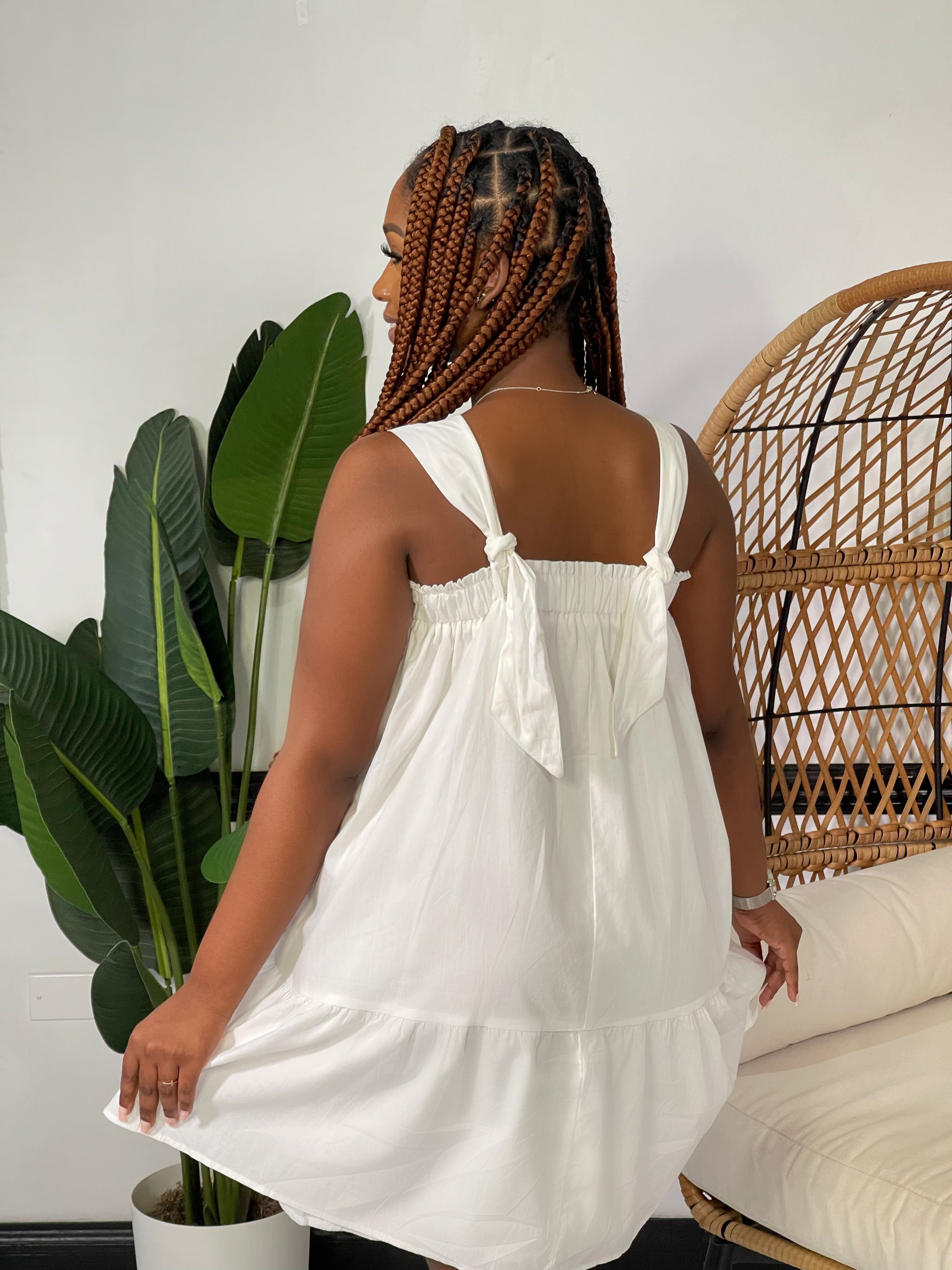 Seraphina Mini dress-Off White - Impoze Style™