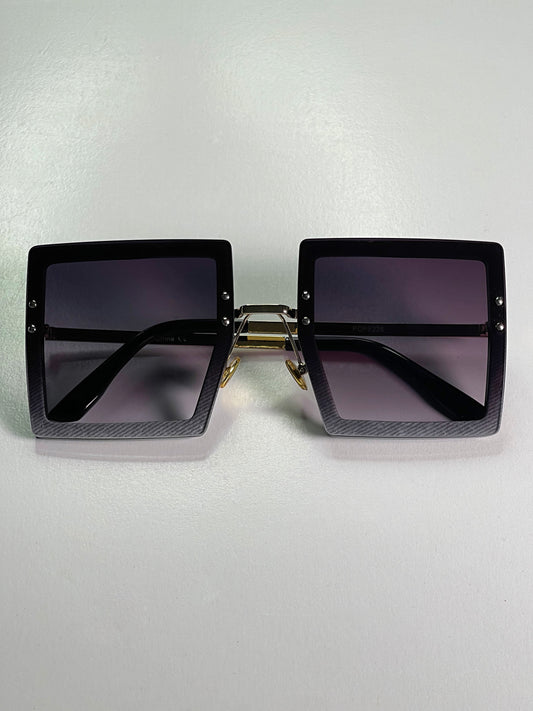 Quinn Bolted Block Sunglasses-Purple