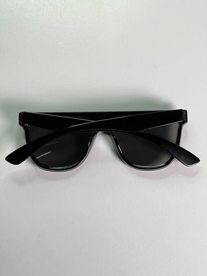 Hidden Frame Round Sunglasses-Silver