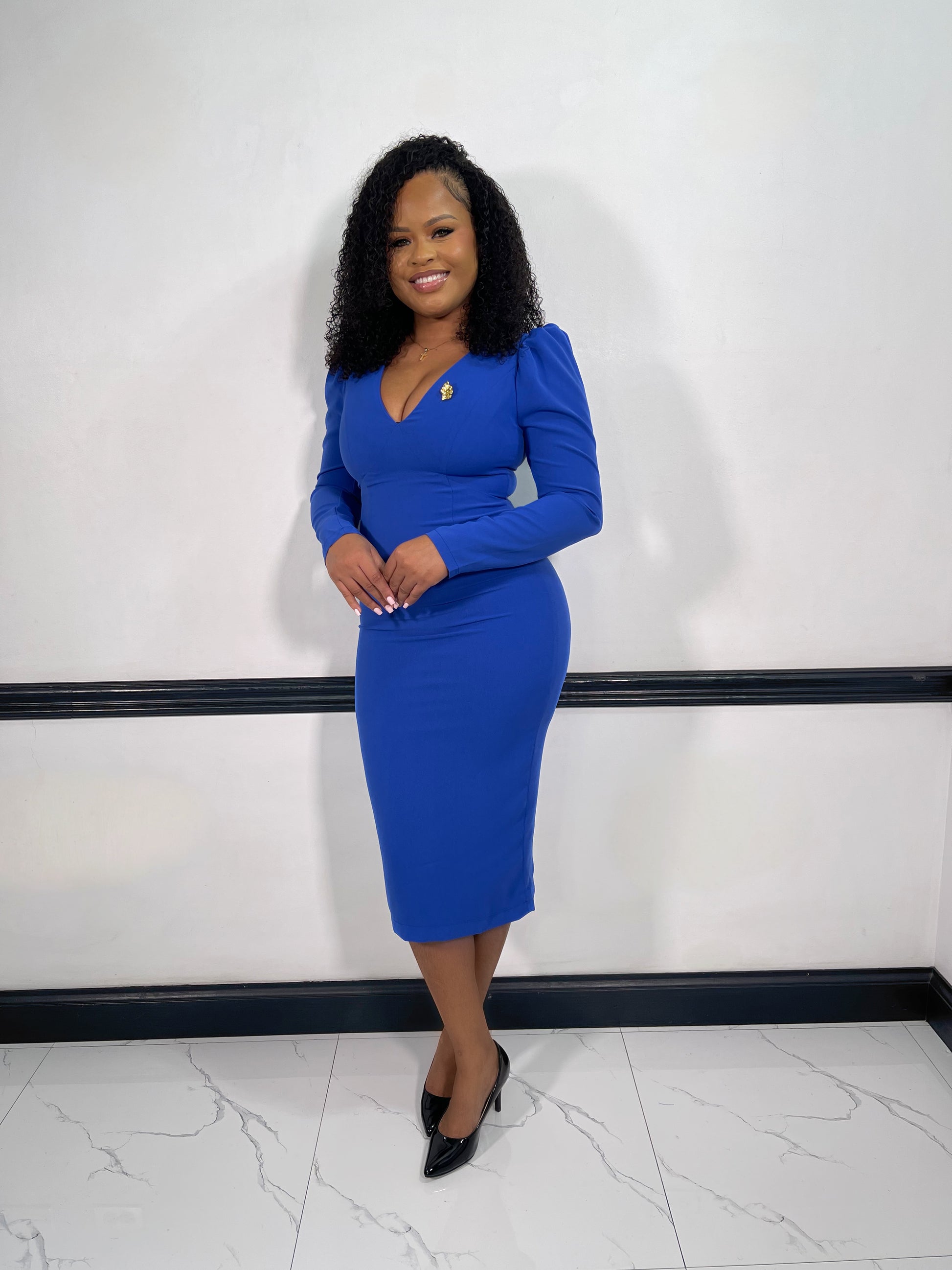 Margaret Midi Dress- Royal Blue Impoze Style Margaret Midi Dress- Royal Blue Impoze Style