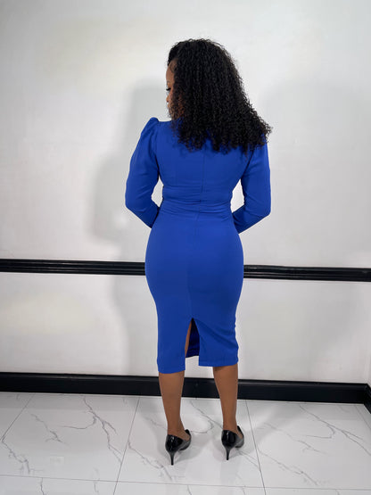 Margaret Midi Dress- Royal Blue