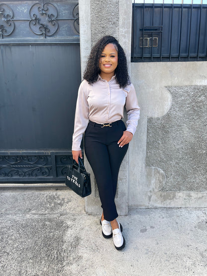 Business As Usual Pants-Black