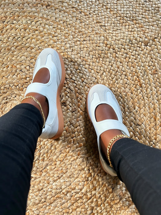 Mia Mary Jane Shoes-White