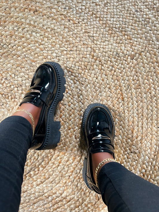 Boss Babe Platform Loafers X-Plain Black
