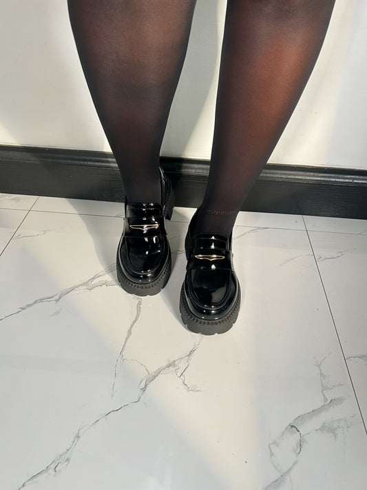 Boss Babe Platform Loafers X-Plain Black