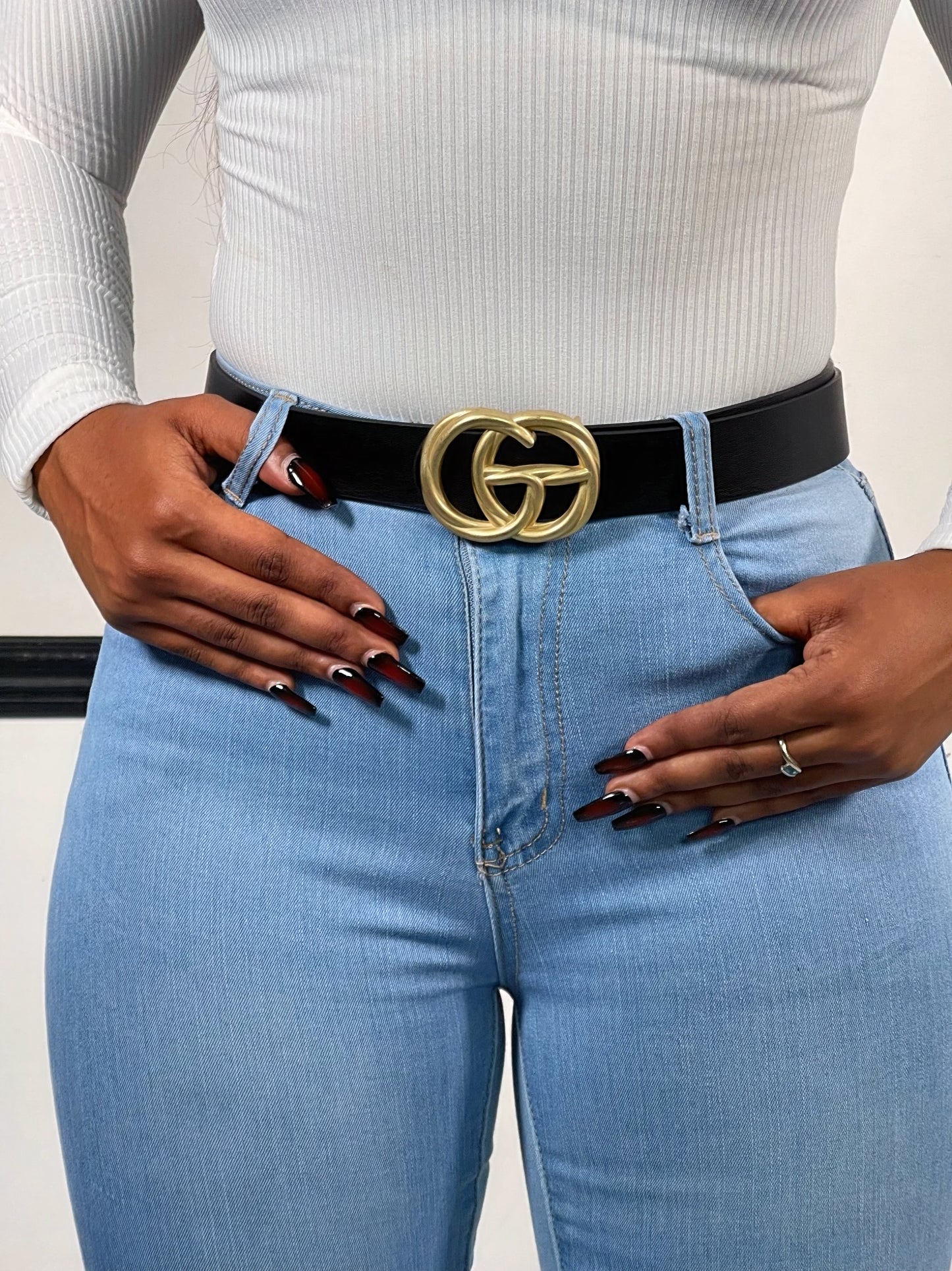 Twisted GG Belt-Black