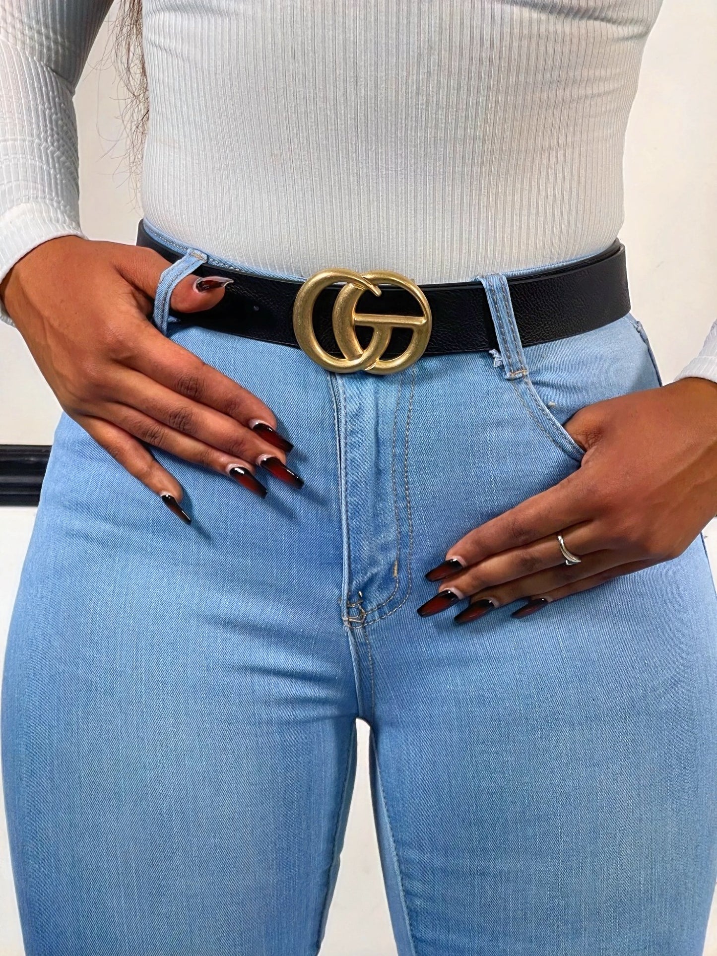 GG Belt-Matte Finish-Black