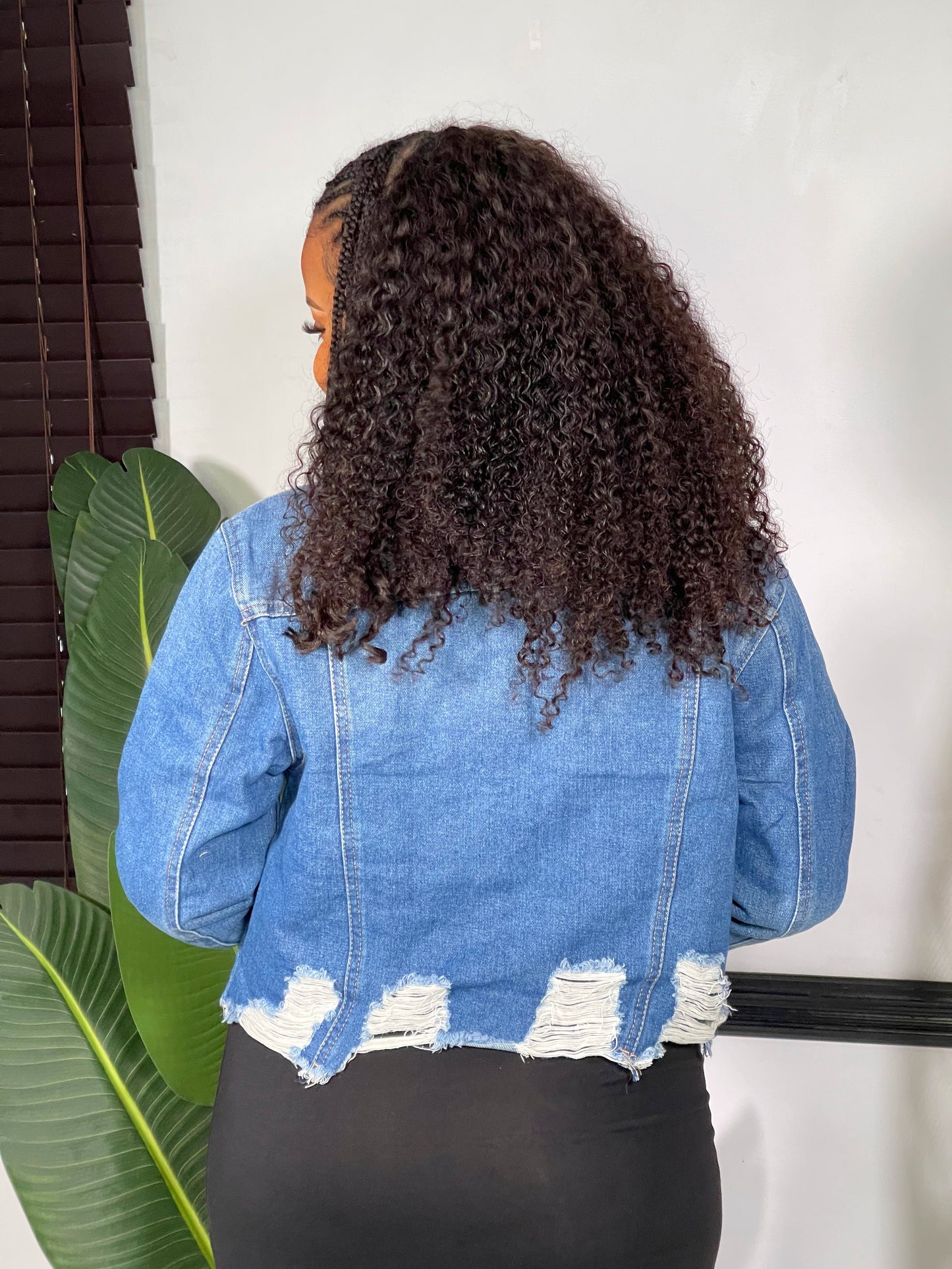 Niki Edge Denim Jacket-Medium Blue - Impoze Style™