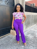 Sasha High Rise Dress Pants-New Purple - Impoze Style™