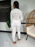 Victoria V-Bar Placket Blouse-Off White - Impoze Style™