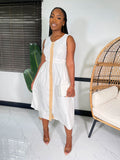 Grace Midi Dress-Off White - Impoze Style™