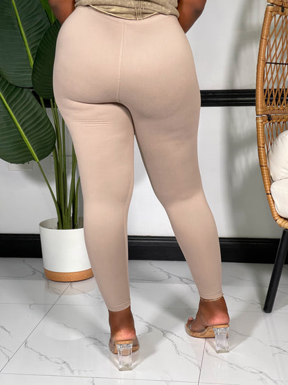 Lecia Basic Leggings-Ash Mocha - Impoze Style™