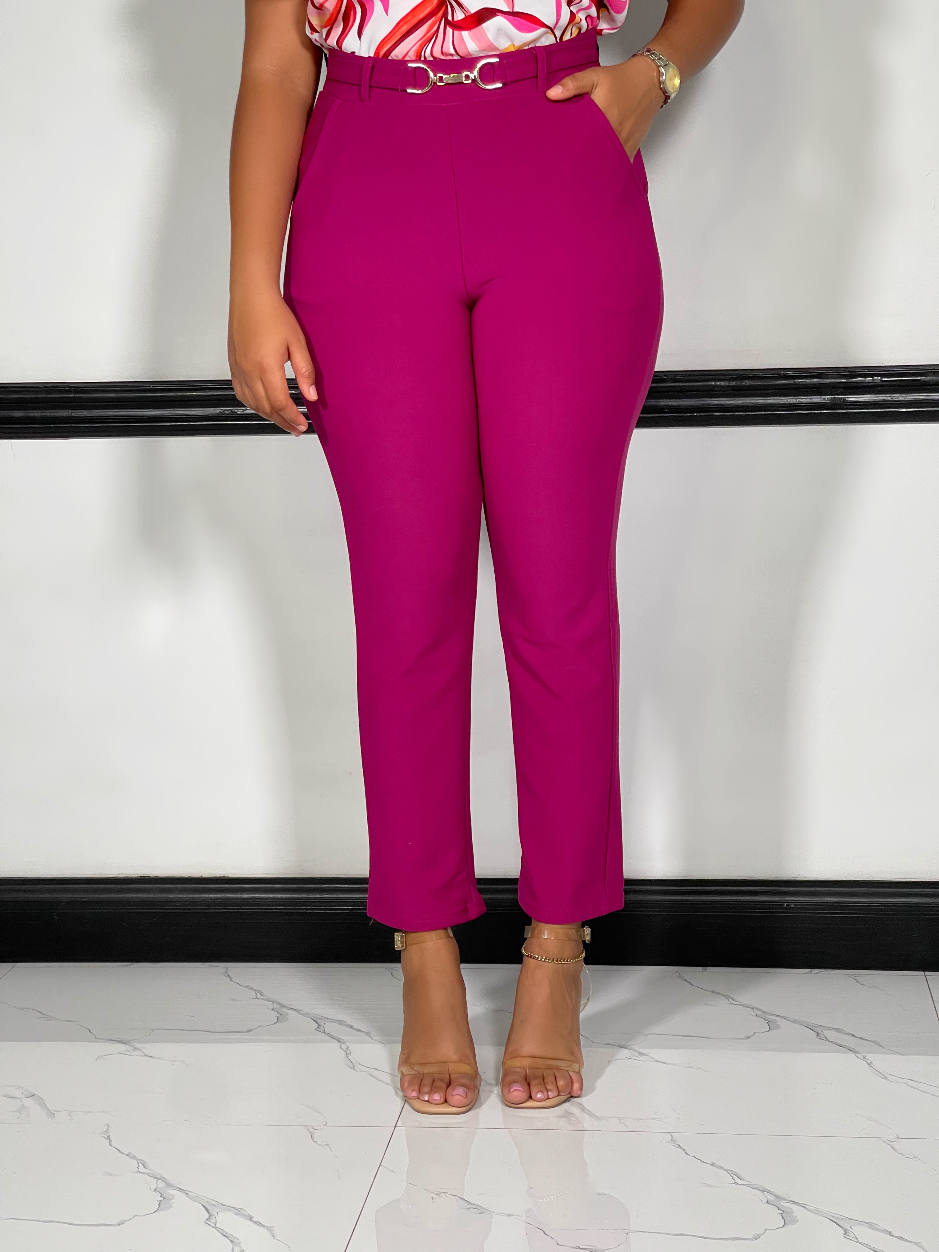 Business As Usual Pants-Dark Magenta - Impoze Style™