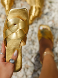 Nia Sandals-Gold - Impoze Style™