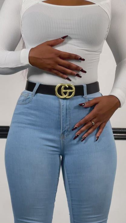 Twisted GG Belt-Black