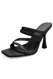 Serene Slip on Heels- Black - Impoze Style™