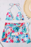 Beach Views Three Piece Bikini-Blue Multi - Impoze Style™