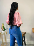 ESSENTIAL JEANS-Hit Different High Rise Skinny Jeans-Blue - Impoze Style™