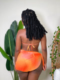 Sunset Glow Three Piece Swimsuit-Orange - Impoze Style™