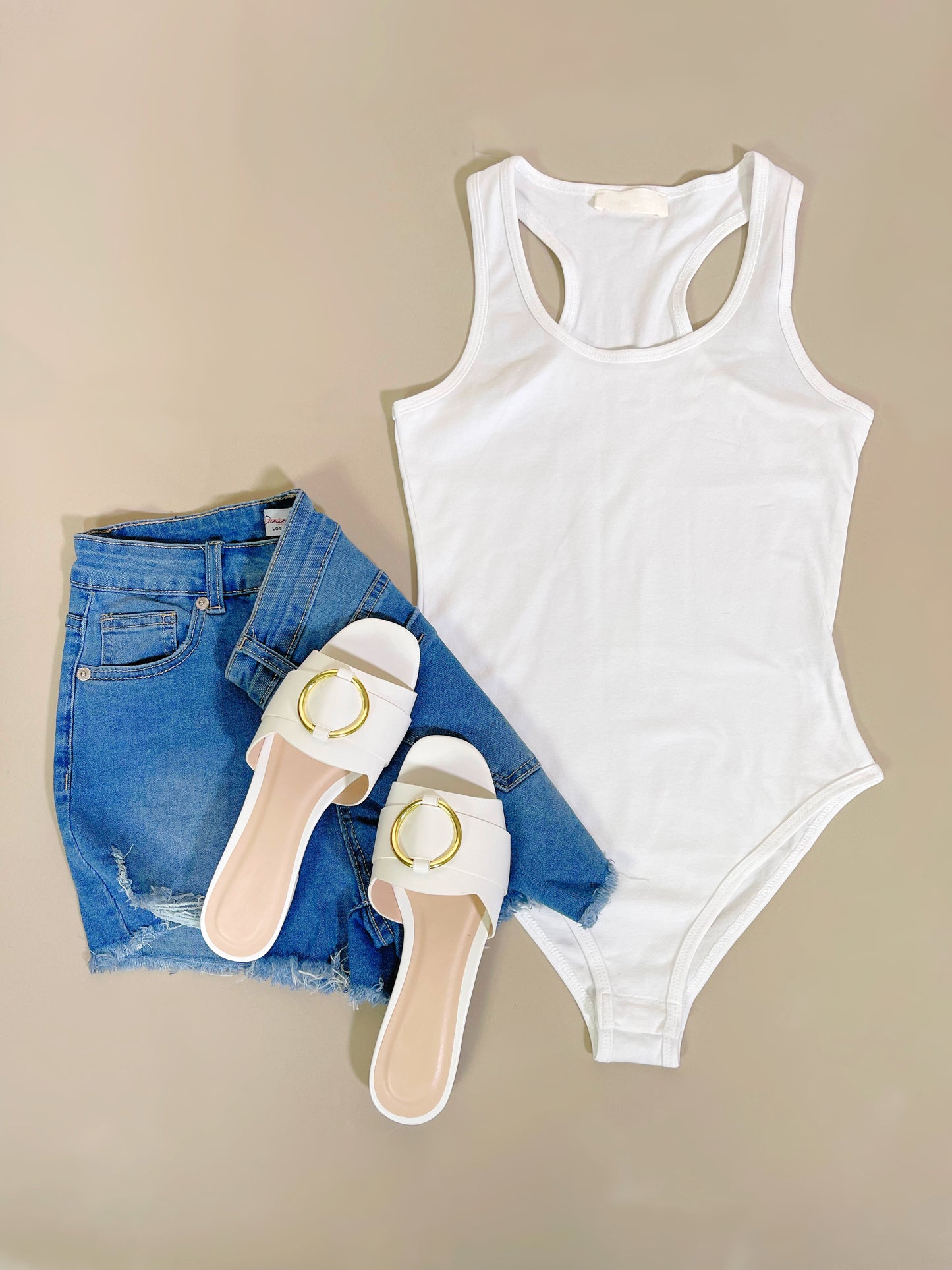 Day In, Day Out Bodysuit-White - Impoze Style™