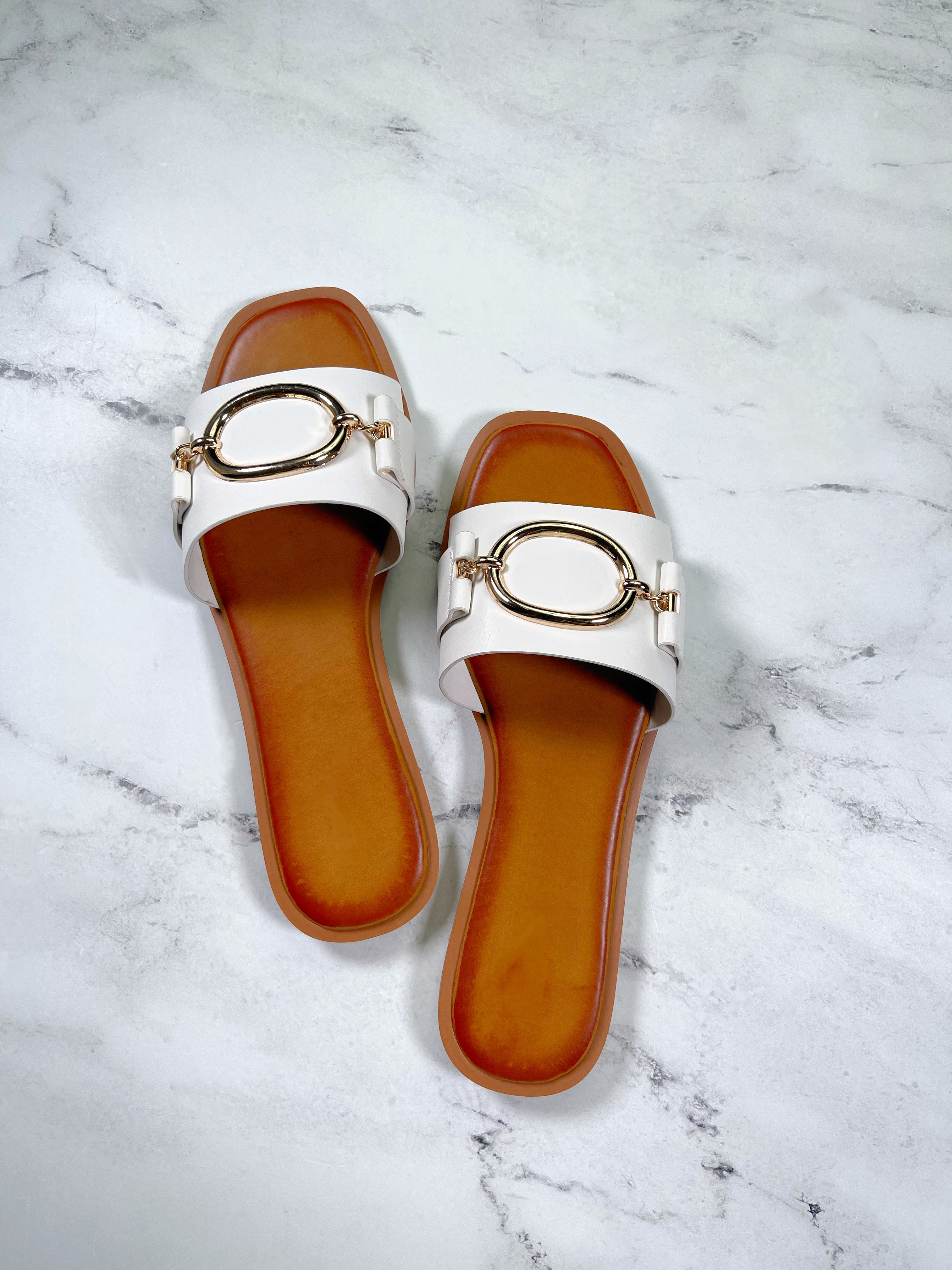 Kora Everyday Sandals-White - Impoze Style™