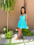 Daisy Lace Ruffle Cami Dress-Mint - Impoze Style™