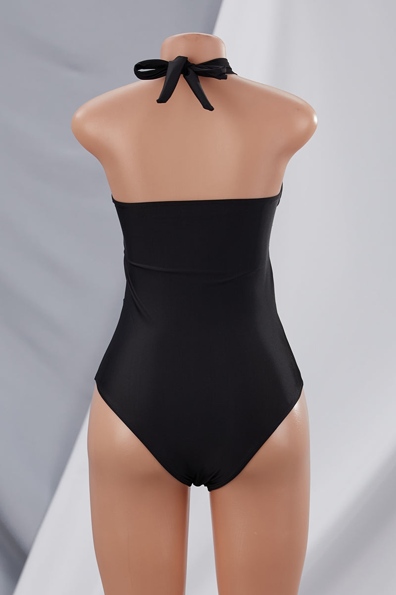 Breezy Days One Piece Swimsuit-Black - Impoze Style™