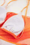 Sunset Glow Three Piece Swimsuit-Orange - Impoze Style™