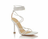 Stella Strappy Heels-White - Impoze Style™