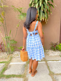 Ariyah Mini Dress-Ice Blue - Impoze Style™