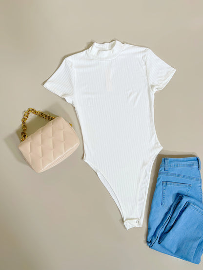 Tara Everyday Bodysuit-White - Impoze Style™