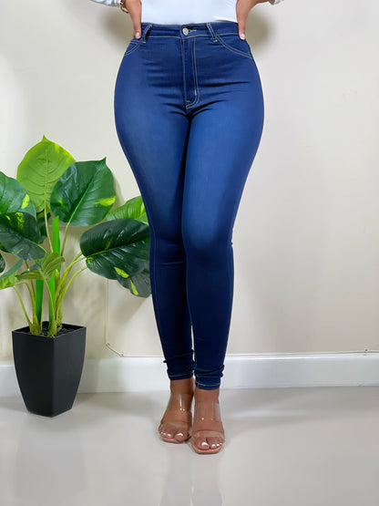 Becky High Waist Skinny Jeans-Ink - Impoze Style™