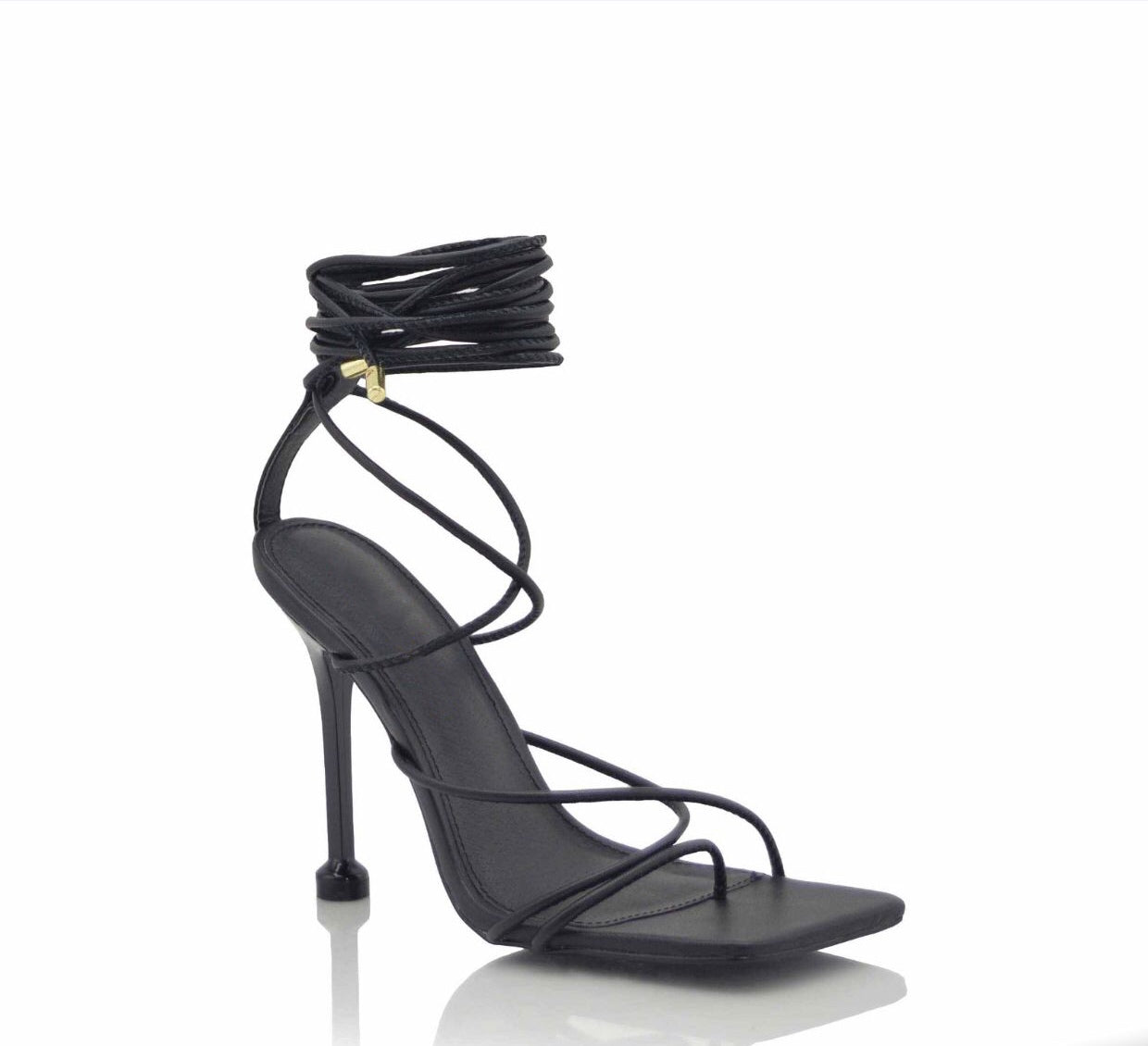 Stella Strappy Heels-Black - Impoze Style™