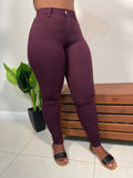 Classic Girl High Rise Skinny Jeans-Dark Berry - Impoze Style™
