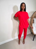 Alexa Leggings Set-Red - Impoze Style™