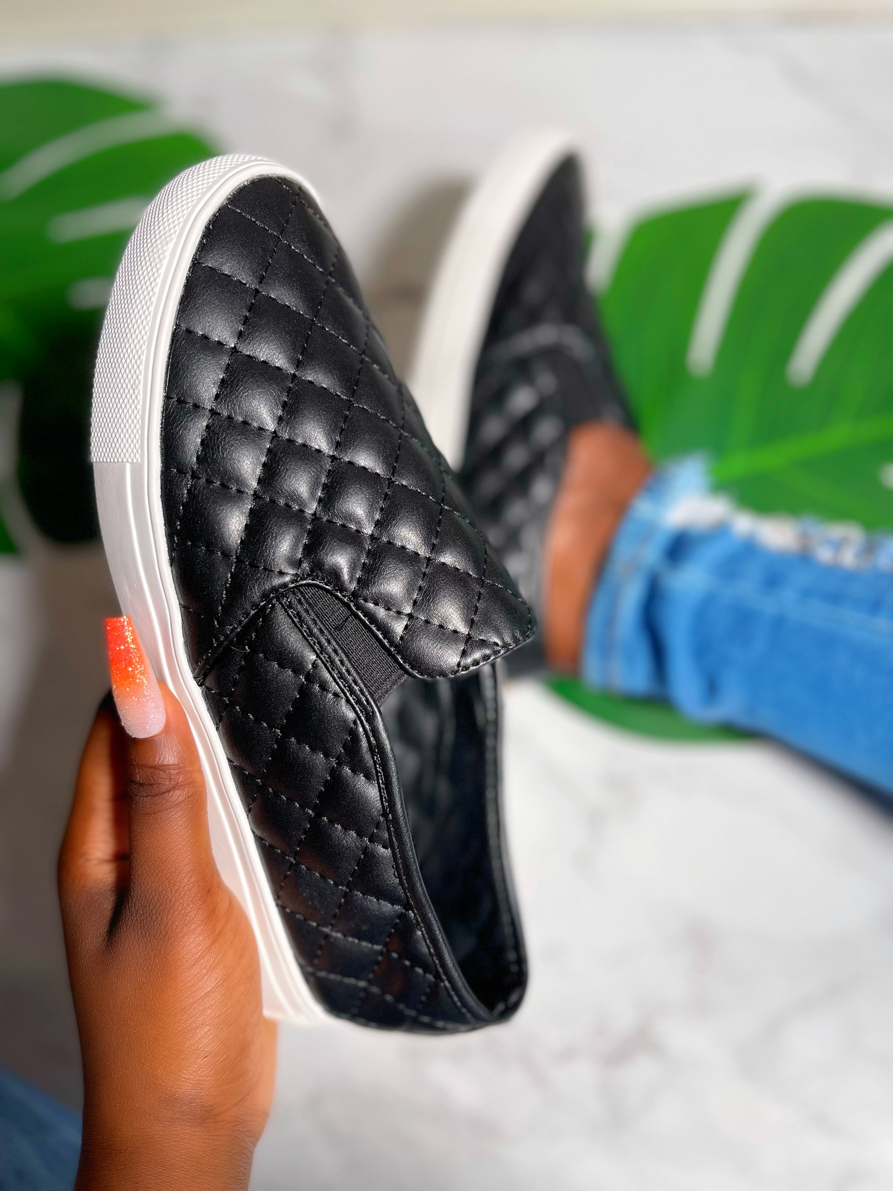 Laina Slip On Shoes-Black - Impoze Style™