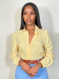 Adela Long Sleeve Collared Shirt Top-Banana - Impoze Style™