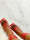 Lady Of The Night Strappy Heels-Red - Impoze Style™